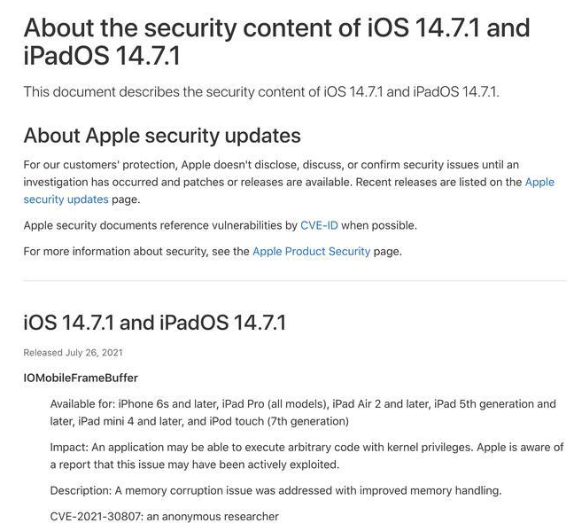 久治苹果手机维修分享iOS 14.7.1 正式版更新内容及升级方法 
